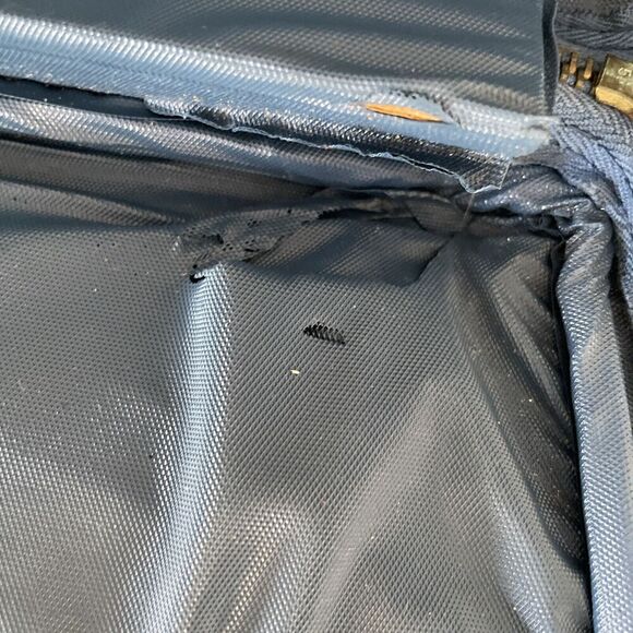 Vintage Bantam Travelware Overnight Suitcase Bag Blue Carry-on *READ* - Picture 13 of 13